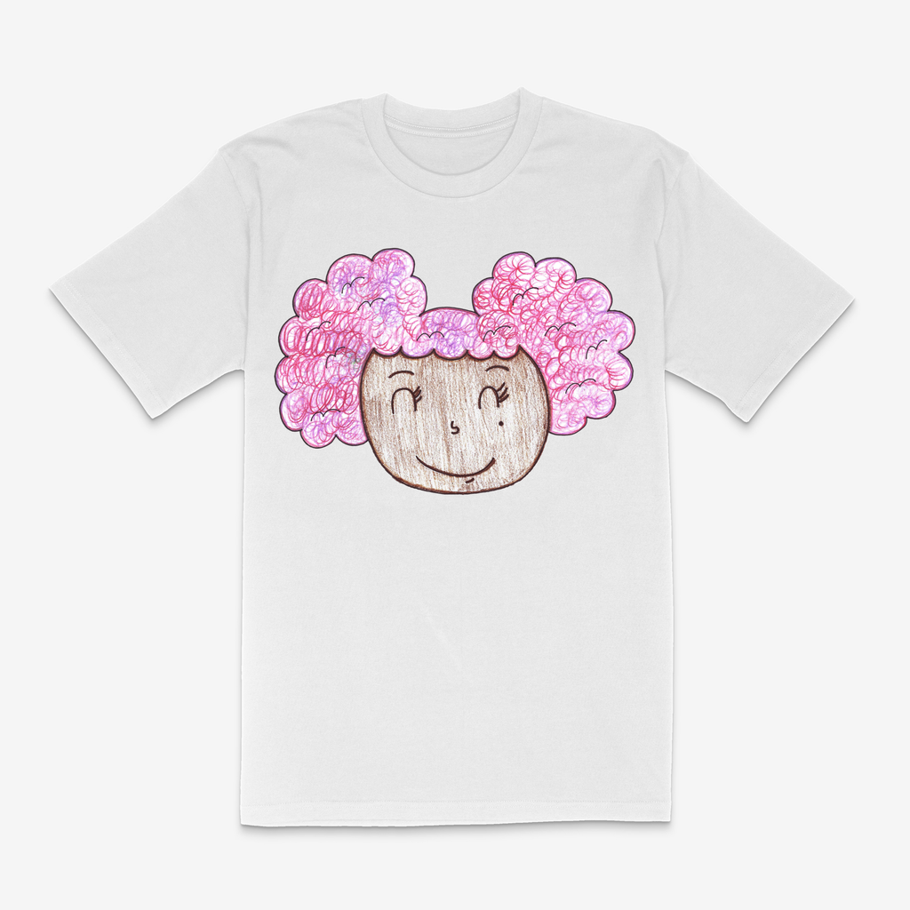 Pink Afro Puffs - Dark Brown