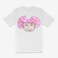 Pink Afro Puffs - Dark Brown