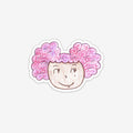 Pink Afro Puffs Sticker - Preorder